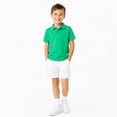 thumbnail image 4 of LittleSpring Big Boys Polo Shirts Size 10 Short Sleeve Green Uniform T-shirts Collared Cotton Tops Back to School Clothes, 4 of 6