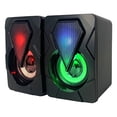 thumbnail image 3 of Altavoz de ordenador para videojuegos, luz colorida RGB, sonido estéreo, graves pesados, altavoz de escritorio USB, 3 of 8