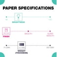thumbnail image 4 of Springhill, Digital Vellum Cover White, 67lb, Legal, 8.5 x 14, 92 Bright, 250 Sheets / 1 Ream, Made The USA, 4 of 9