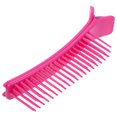 thumbnail image 2 of 1 pinza para el cabello en capas de plástico, pinzas para seccionar, pinzas multiusos para peinar el cabello, pinza especial para peluquería, tinte caliente para uso en el hogar, salón (púrpura), 2 of 5