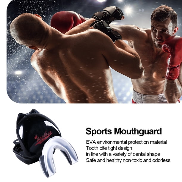 Protector Bucal De Boxeo Protector bucal de baloncesto de EVA ligero ultrafino portátil para todos los deportes de contacto