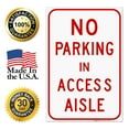 thumbnail image 7 of Maryland Handicap Parking Sign, No Parking In Access Aisle Sign, 24x36 Corrugated Plastic, 7 of 7