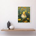 thumbnail image 2 of Whirlpool Duckling Lily Pads and Flowers Kids Bedroom Nursery Artwork Art Print Framed Poster Wall Decor 12x16 inch, 2 of 5
