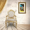 thumbnail image 3 of Retrobot 18x32 Gold Ornate Wood Framed with Double Matting Museum Art Print Titled - Musical Drummer Robot, 3 of 4