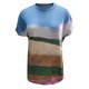 thumbnail image 3 of Puntoco Verano Mujer Casual Manga Corta Impreso O-Cuello Blusa Camiseta Señoras tops Puntoco Puntoco-9243, 3 of 4