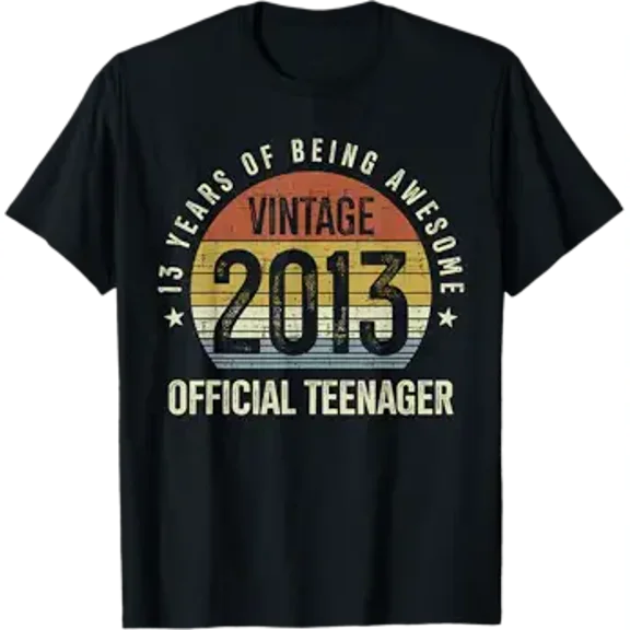 Teenager 13th Birthday 13 Years Old Vintage 2013 T-Shirt