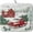 Christmas Red Truck, variant on Pine Tree Dish Drying Mat for Kitchen Countertop Red Bird Dishes Mats Winter Decorative Absorbent Reversible Drainer Rack Pad 16x18 Inch