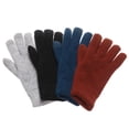 thumbnail image 4 of Cycling Female Men Women Solid Woolen Knitted Full Finger Gloves Touch Screen Mittens Winter Warm BLUE, 4 of 8