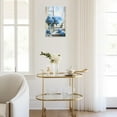 thumbnail image 4 of AVOI Hydrangea Wall Art Bule Bathroom Decor Hydrangea Flower Picture Modern Floral Canvas Paintings Rustic Farmhouse Poster for Living Room (White) Unframe: 16x20in, 4 of 5