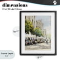 thumbnail image 4 of Stupell Industries Victorian Street Cafe on Boulevard Black Framed Print Under Glass, 13 x 16, by Anthony Orme, 4 of 8