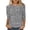 A-Dark Gray, variant on Celebrate Carnival Tshirts for Womens 3/4 Sleeve Round Neck Blouses Solid Sequins Patchwork Color Women's Tops A-Camouflage L