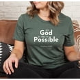 thumbnail image 5 of WITH GOD ALL THINGS ARE POSSIBLE Graphic Plus Short sleeve T-Shirt, 5 of 7