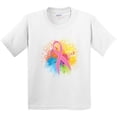 thumbnail image 3 of Inktastic Breast Cancer Awareness Ribbon Art Youth T-Shirt, 3 of 5