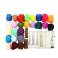 thumbnail image 2 of AMLESO DIY Needles ing Starter 25 Colors Wool Fibre Roving Handcraft Tool For, 2 of 8