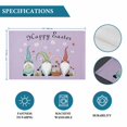 thumbnail image 6 of Happy Easter Placemats Set of 4, Cute Gnomes Eggs Spring Daisy Flowers Purple Placemats for Dining Table, Place Mats for Kitchen Tabletop, Waterproof Wipeable Dining Table Mats Set, 6 of 9