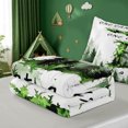 thumbnail image 5 of meiyoeat Happy Camping Zipper Twin Comforter Sets with Fitted Sheet and 2 Pillowcases For Boys,Initial Letter B Zipper Bedding Set,Light Gray Reversible,4-Piece, 5 of 7