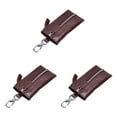 thumbnail image 2 of Minnieouse Cartera de cuero Monedero para llaves Llavero Bolsillo para tarjetas de crédito con cremallera Café Type1 NO1 Minnieouse CBP315757, 2 of 6