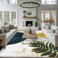 thumbnail image 4 of 6x9 Area Rugs for Living Room, Boho Middle Century Non Slip Area Rugs for Kitchen Bedroom Entryway, Navy Blue Yellow Abstract Sun Modern Washable Carpet Runner Rug Floor Mats for Bedroom Home Decor, 4 of 9