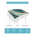 thumbnail image 5 of Teal Marble Twin Size Down Alternative Comforter, Lightweight Comforter Quilt Bedding Set with Pillow Shams Modern Abstract Gold Fluid Art All Seasons Bed Comforter Duvet Insert 68"x86", 5 of 7