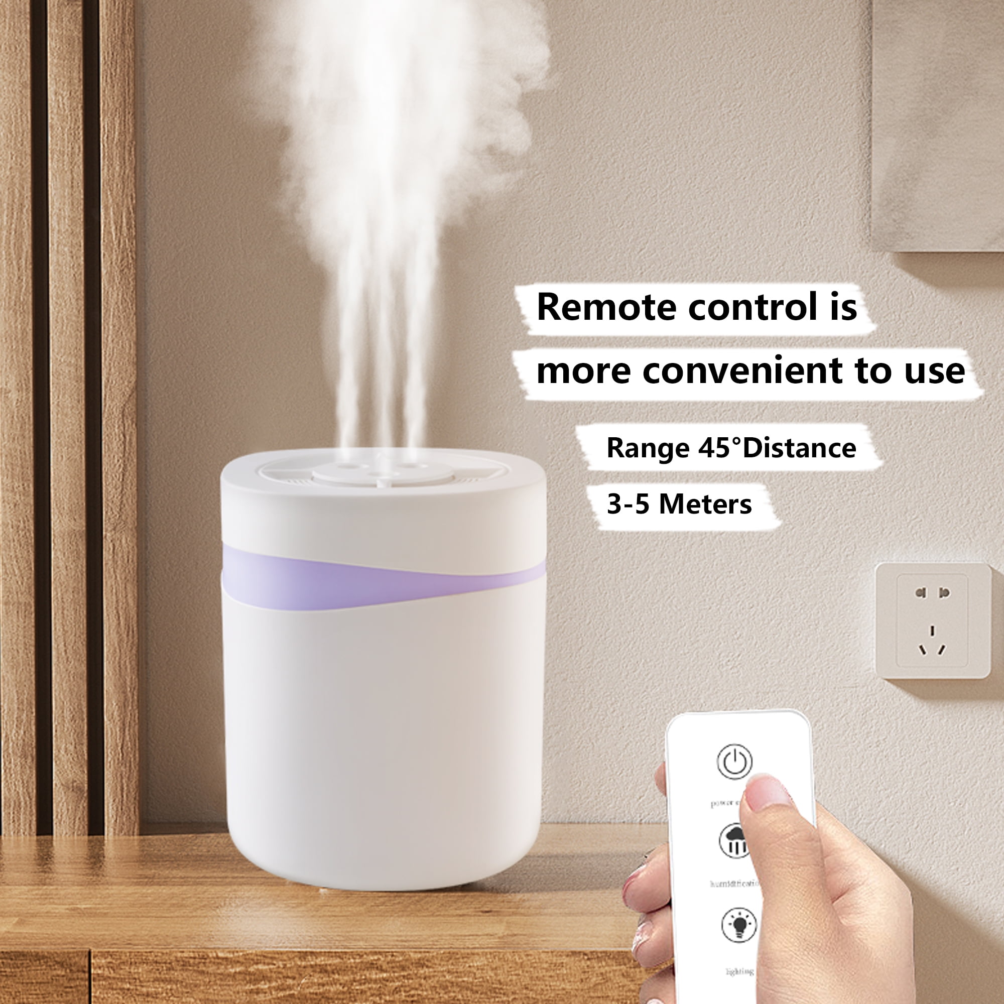 RAPOBRIX 4.5L Cool Mist Humidifier for Baby Bedroom - 20dB Quiet