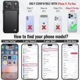 thumbnail image 4 of Funda billetera Vinich para iPhone 17 Pro Max de 6,9" con RFID, negra, 4 of 9