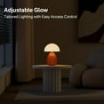 thumbnail image 5 of Mushroom Lamp Vintage Bedside Table Lamp  Glass Mushroom Decor Nightstand Lamp with 3 Color Temps, Cute Retro Small Desk Lamp for Bedroom Office, Mid Century Modern Aesthetic Home Deco Gift, 5 of 6