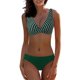 thumbnail image 1 of Gibobby Conjunto de traje de baño de bikini Traje de baño dividido de puntos con correa de bikini sexy para mujer(Azul,XL), 1 of 5