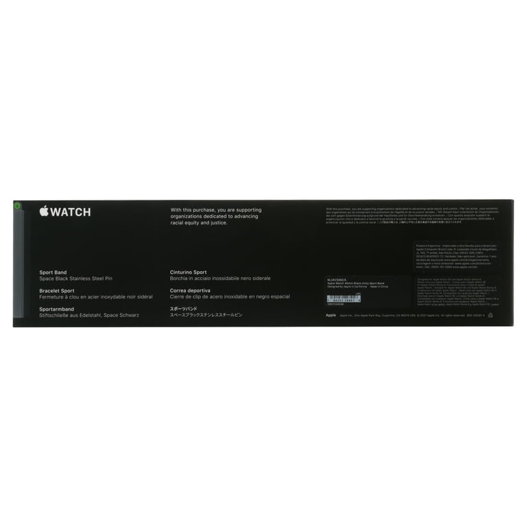 Apple 40mm Black Unity Sport Band Regular