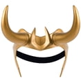 thumbnail image 1 of Casco con cuernos Loki de látex Casa de los Tesoros para disfraz de Halloween Unisex Anime, 1 of 3
