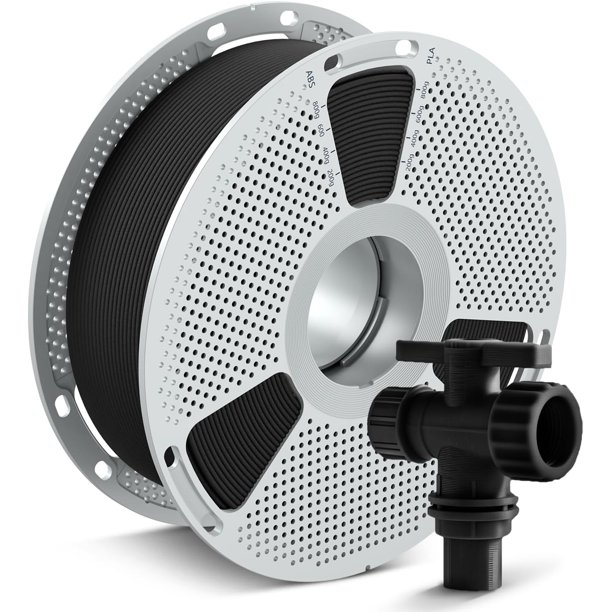 - Filamento 3D de 1,75 mm, 1 kg, 25% fibra de vidrio, filamento de nailon, resistencia a altas temperaturas 205 °C, resistencia a la corrosión, filamento de ingeniería, precisión