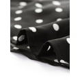 thumbnail image 6 of INSPIRE CHIC Women's Blouse V Neck 3/4 Sleeves Polka Dots Heart Print Button Front Top Black 2XL, 6 of 7