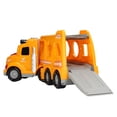 thumbnail image 4 of Transport Carrier Truck Set Large Spray Sound Light Inertia Double Layer With 4 Small Trucks Model Car Kit For Kid Gifts, 4 of 21