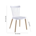 thumbnail image 5 of 4 Sillas de comedor French modernas y minimalsitas con patas de madera - Midtown concept blanco Midtown Concept Sillas French, 5 of 5