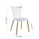 thumbnail image 5 of 4 Sillas de comedor French modernas y minimalsitas con patas de madera - Midtown concept blanco Midtown Concept Sillas French, 5 of 5