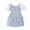 Blue, variant on Zwiiyzr 2-8 Years Toddler Girls Spring And Summer Dresses Bubble Sleeve Patchwork Plaid Pearl Small Furs Ball Short Sleeved Dresses Blue