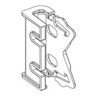 Graber 2 1/2Inch Wide Dauphine Curtain Rod Brackets, 1Inch Projection White, 1 Pair 