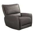 thumbnail image 2 of Furniture of America Larchvale Leather Gray Zero Gravity Power Recliner with USB Port, 2 of 5
