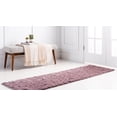 thumbnail image 3 of Rugs.com Botanical Shag Collection Rug – 10 Ft Runner Violet Shag Rug Perfect For Hallways, Entryways, 3 of 9