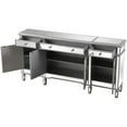 thumbnail image 4 of 72 inch mirrored credenza in silver, 4 of 10