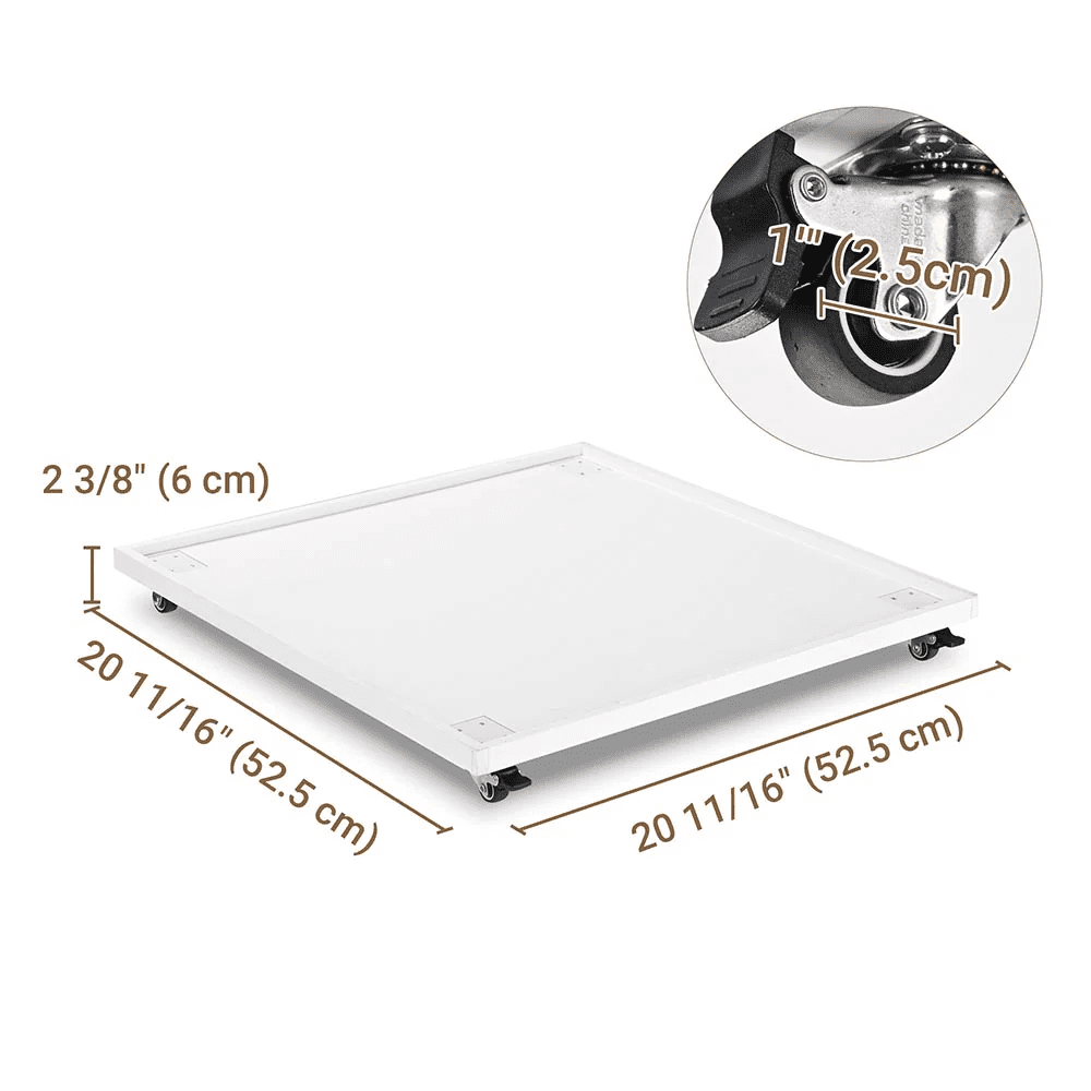 20" Caddy with Rubber Lockable Casters Holds 220lbs