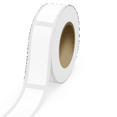 JAM Paper Standard Label Rolls, Rectangle, 2 1/2 x 8, White Film, 125 Labels/Roll