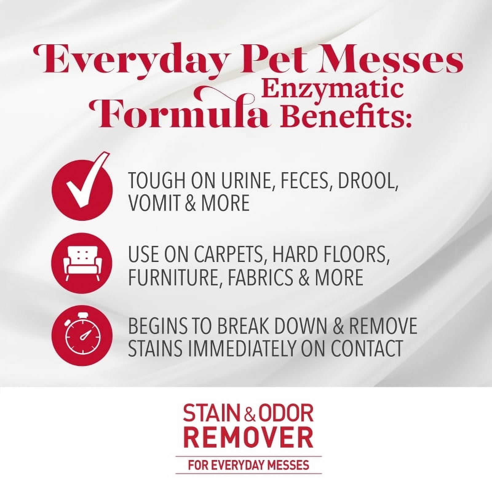Nature's Miracle Dog Stain and Odor Remover for Carpet, Hard Floors, Fabric and Furniture, 24 oz