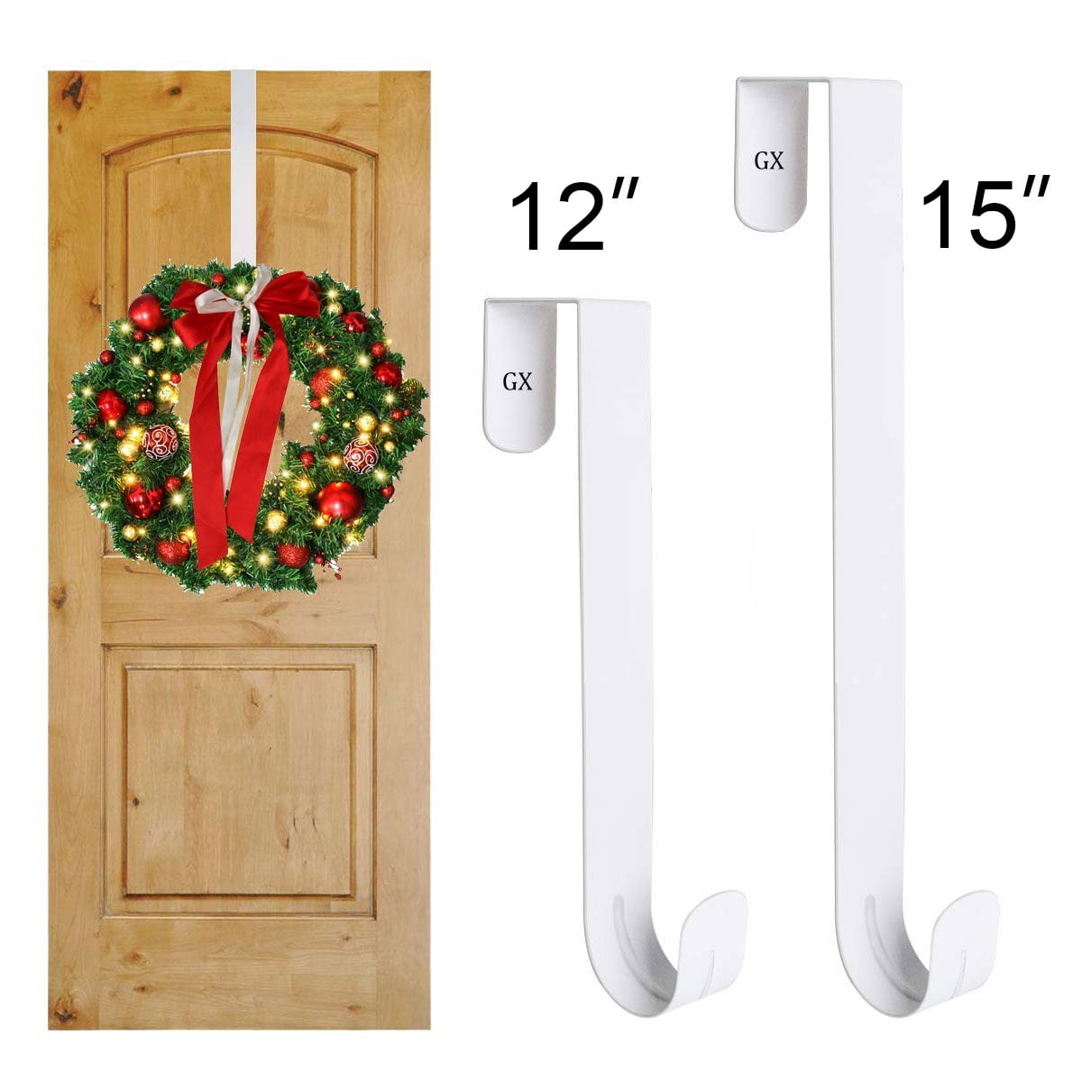 Wreath Hanger for Front Door Large Wreath Metal Hook for Christmas