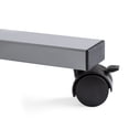 thumbnail image 3 of Seville Classics airLIFT® 23.6" Overbed Height Adjustable Mobile Side Table Cart, Marble/Silver, 3 of 12
