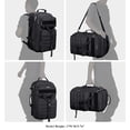 thumbnail image 2 of Mochila de viaje WITZMAN B688 negra de 45 litros para hombre con portátil de 17 pulgadas, 2 of 8