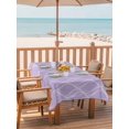 thumbnail image 2 of Outdoor Tablecloth with Umbrella Hole for Patio/Picnic/Party/Camping, Purple Moire Waves Waterproof Table Cloth Rectangle Table Cover Washable, Modern Abstract Art Geometric (60"x 102"), 2 of 8