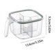 thumbnail image 3 of Fiudx Ofertas relámpago del día Tarro de condimentos de cuatro compartimentos Lata de condimentos multifuncional Juego de combinación de condimentos para el hogar Lata de especias, 3 of 6