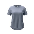 thumbnail image 3 of cocolona Summer Striped Button Pullover Tops for Women Short Sleeve Crew Neck Shirts Loose Casual Blouses, 3 of 7