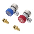 thumbnail image 3 of EeaseCA Adjustable AC R134A Quick Coupler Connector Adapter High&Low 1/4" SAE HVAC, 3 of 8