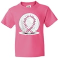 thumbnail image 3 of Inktastic Pink Breast Cancer Ribbon Baseba Youth T-Shirt, 3 of 5